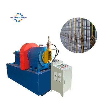 hydraulic industrial wrought iron metal ornamental pipe tube handrail embossing press machine