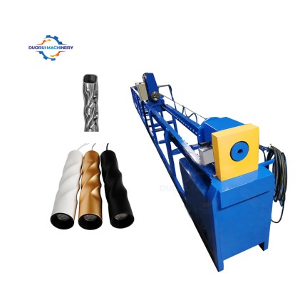 SS tube twisting design machine wrought iron threading pipe machine price