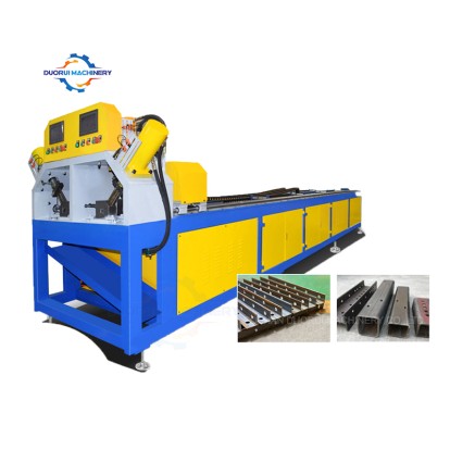 Two Workstations Storage Shelf Scaffolding Pipe CNC Automatic Punching Cutting Machine